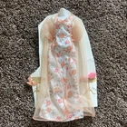 Vintage Barbie Fashion Avenue 18093 Floral Peach Lingerie Night Gown Set Mattel