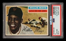 1956 Topps Willie Mays #130 Gray Back PSA 8
