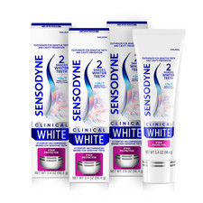 Sensodyne Clinical White Toothpaste 3.4 Oz Stain Protector 3PACK Exp: 8/2027