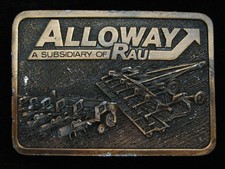 QF07114 VINTAGE 1970s ALLOWAY A SUBSIDIARY OF RAU FARMING TRACTOR BUCKLE