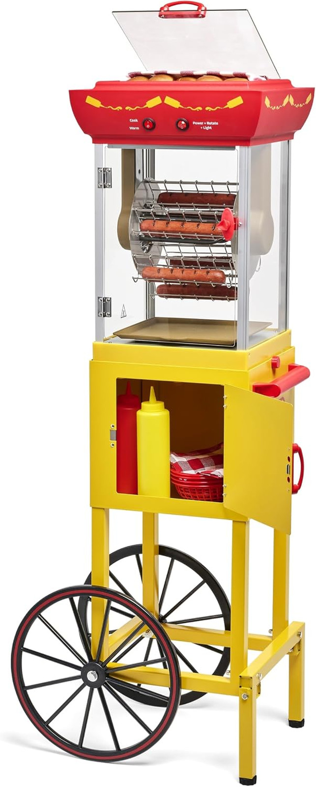 Oscar Mayer Hot Dog Ferris Wheel - Retro Style Hot Dog Roller Cart Toaster - Cla