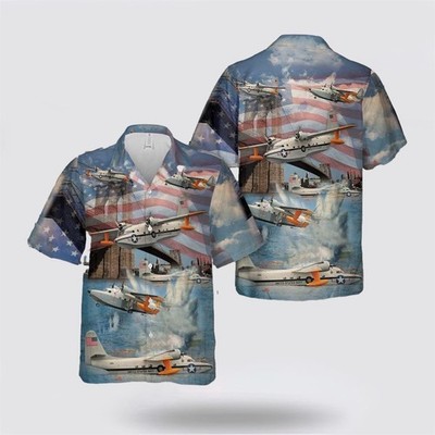 US Navy Grumman HU 16 Hawaiian Shirt 8211 Gifts For Military Personnel