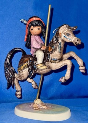 Vintage 1986 DeGrazia Merry Little Indian Ten Year Anniversary  Goebel Figurine