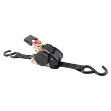 ERICKSON 34413 Tie Down Strap,S-Hook,Black,PK2 4TLX3