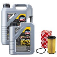 MotoröL Set 4100 5W-40 Liqui Moly 6 Liter + ÖLfilter FüR Dacia Sandero Ii Dokker