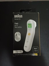 Braun Sensian 4 Digital Forehead Non-Contact Thermometer 3-in-1 White 2 AAA
