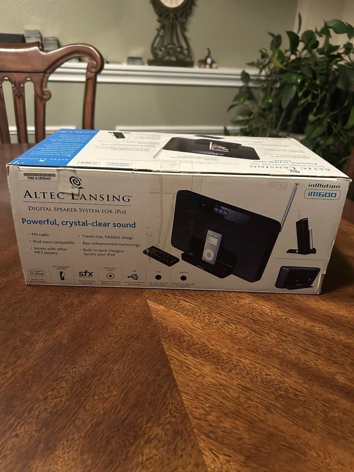 Sistema de altavoces portátil de carga Altec Lansing InMotion IM600 iPod radio FM FUNCIONA Foto 3 de 4