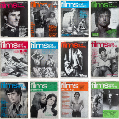 12 x Films and Filming magazine full year 1970 Christopher Jones Mark Frechette