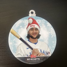 Bo Bichette Christmas Ornament Topps 2020 - Toronto Blue Jays RC #WHO-BB Holiday