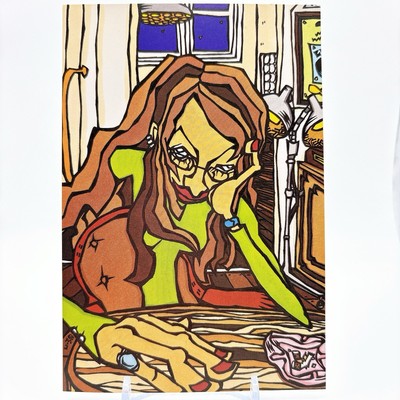 Illustration by Itsuko Ayano Postcard Japan F/S Vintage Limited