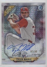 2018 Bowman ROY Favorites Mega Box Mojo Refractor 87/99 Tyler Mahle Auto 6u5