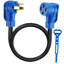 Kanayu 50 Amp RV/EV Extension Cord Compatible with NEMA 14-50P to 14-50R 3ft