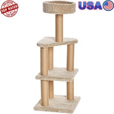 Indoor Cat Activity Tower Multi-Level Scratching Posts Climbing Tree Bed New