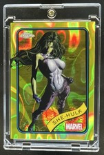 2025 Topps Chrome Marvel She-Hulk Yellow Lava Refractor #110
