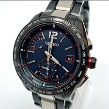 Seiko BRIGHTZ SAGA267 Solar Radio Wave Mens Titanium Case Watch 48mm