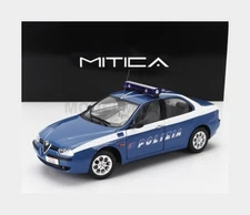 MYTHICAL 200057-D ALFA ROMEO - 156 2.0 TWIN SPARK ROAD POLICE 1997 - BLUE WHI