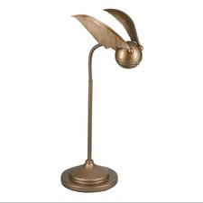 Harry Potter Golden Snitch Posable Desk Lamp Gold Metal Quidditch Collector Gift