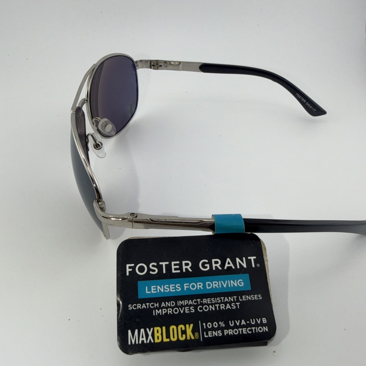 Foster Grant Lenses For Driving SUNDAY DRIVE Silver Aviator 