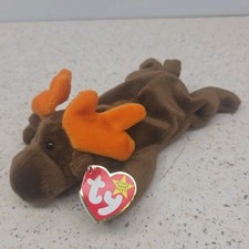 TY Beanie Baby Chocolate the Moose, 1993, One of the original 9 Beanies