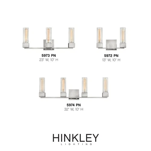 Hinkley Lighting 5972 Brass Xander 2-Light 13"W Bathroom Vanity Light - Picture 2 of 6