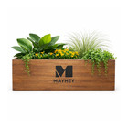 Wooden Planter Box for Indoor and Outdoor Use - Durable Solid Wood Rectangular