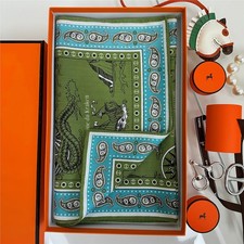 100 Mulberry Silk 180cm x 90cm Rectangular Scarf Women Vintage Neckerchief Wrap