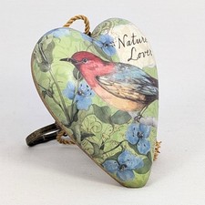Nature Lover Art Hearts Collection Susan Winget Demdaco Sparrow Bird Lock Key