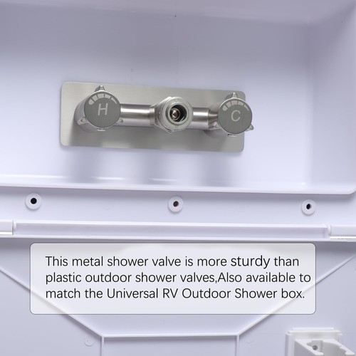 Grifo de conexión rápida exterior todo metal para autocaravana, repuesto de grifo de ducha para autocaravana de 4", casa rodante... - Imagen 3 de 4
