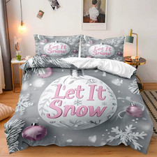 Christmas Duvet Cover Quilt/Doona/Duvet Cover Set Single/Double/Bed