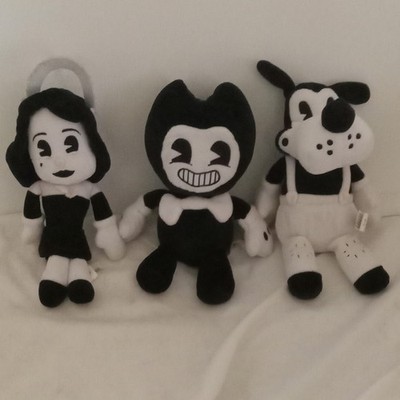 Bendy and the Ink Machine Plush Lot 3 Bendy Alice Boris 1st Wave Squeakers