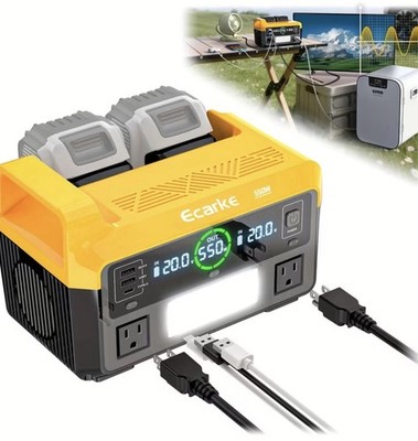 NEW 550W Portable Power Inverter for DeWalt 20V Battery Pure Sine Wave AC Outlet