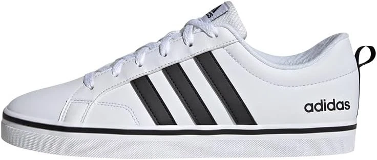 SCARPE ADIDAS VS Pace 2.0 3 STRIPES BRANDING NABUK SINTETICO in bianco nero