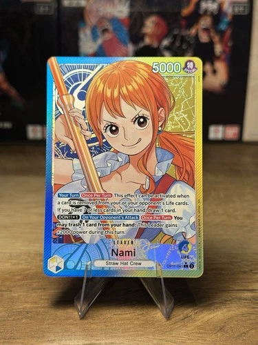 Nami OP11-041 Alt Art L A Fist Of Divine Speed One Piece Card Game English