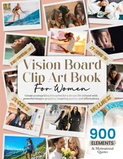 Vision Board Clip Art Book For Women
