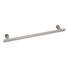 Counterpoint 18" Cuttable Single-Sided Towel Bar with Rosettes - Brushed Nickel