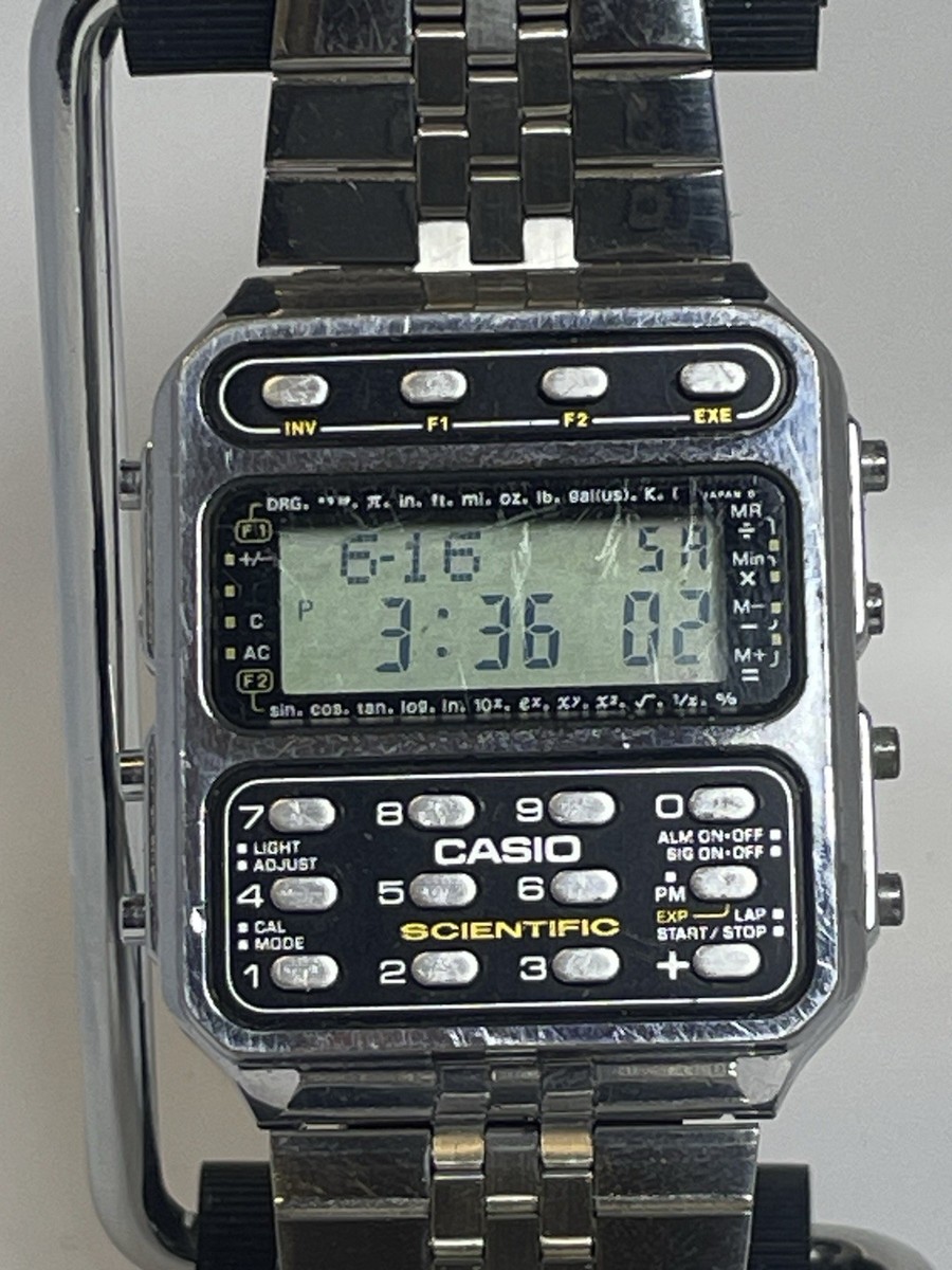 Vintage 1983 Casio 197 Cfx-200 Scientific Calculator Watch Works
