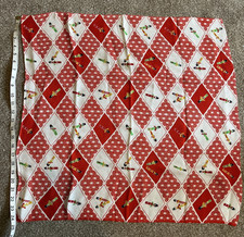Vtg Oriental Motif Square Scarf 25 X 25 Orange Geometric, Geisha, Print Rayon