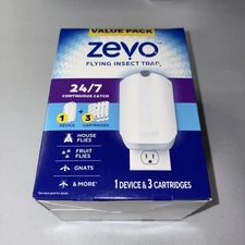 Zevo Flying Insect Fly Trap (1 Device & 3 Refill)
