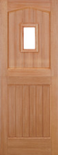 LPD External Hardwood M&T Stable 1Light Clear Glazed Doors