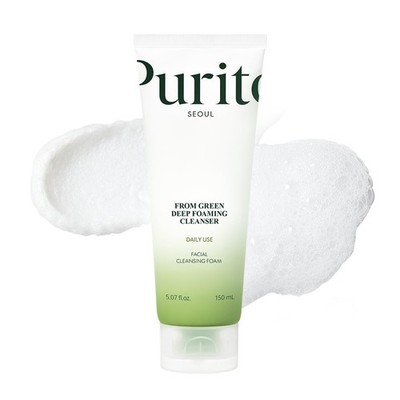 From Green Deep Foaming Cleanser 150ml / 5.07 fl.oz, pH 5.5, plant-based, nat...