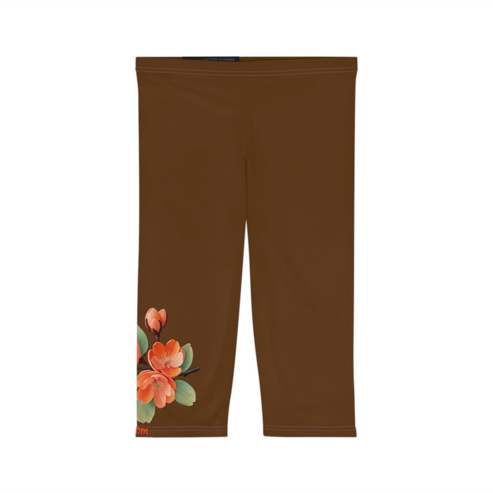 ALTRA Leggings Capri da donna con stampa floreale autunnale