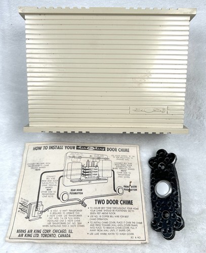 Vintage Air King Door Chime – Mid-Century – w/ Box & Instructions – VHTF