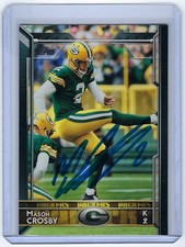 2015 PACKERS Mason Crosby signed card Topps #63 AUTO Green Bay Kicker