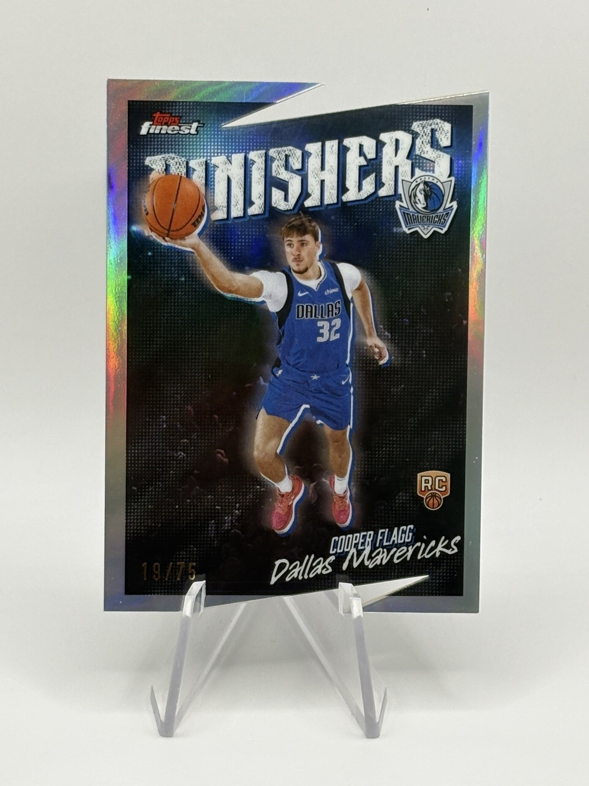 2025-26 Topps Finest Finishers Cooper Flagg  #/75 Rookie Die-cut Refractor MINT