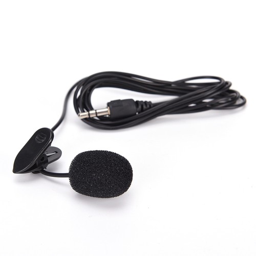 mini 3.5mm hands-free mic microphone clip on lavalier lapel for PC Laptop bl=YA - Afbeelding 2 van 6