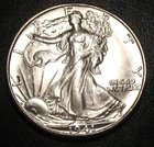 OLD US COINS 1941 D BU UNC WALKING LIBERTY SILVER HALF DOLLAR FIFTY CENT 50C