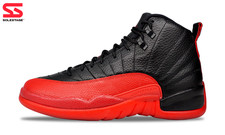 Nike Jordan 12 Retro Flu Game Black Red 2016 (130690-002) Men's Size 8-9