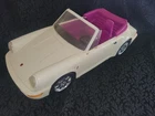 Vintage 1991 Barbie White Porsche 911 Carrera 21” Car Mattel Toy Vehicle RARE