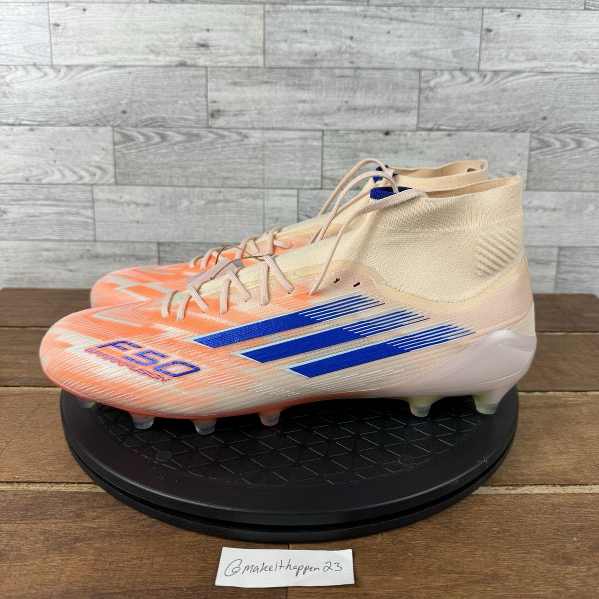 Adidas F50 Sparkfusion Elite Mid FG AG Soccer Cleats Orange JH7647