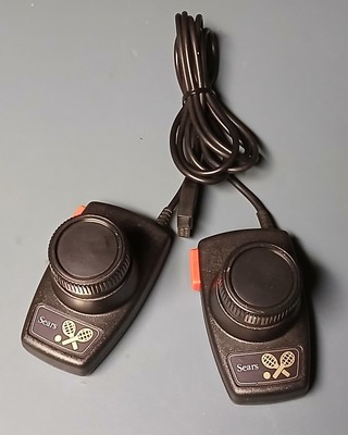 Atari 2600 1977 Sears Heavy Sixer Paddles - Jitter-Free, Clean, Tested & Working